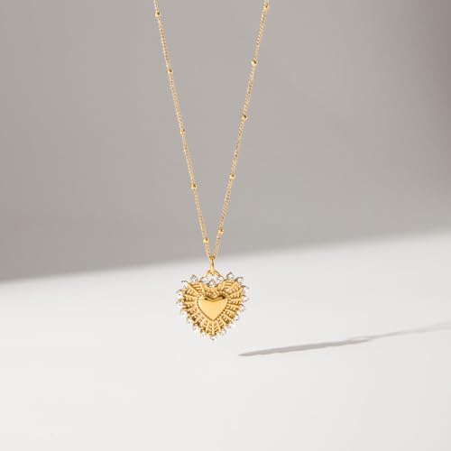 Image of 18k Gold Plated Vintage Dainty Pink Gemstone Bow Pendant Necklace Women Court Style Oval Cut Zircon Necklace