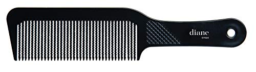 Diane Flat Top Clipper Comb – Fine Tooth, Hair-Cutting, Styling Tool for Women, Men, Hair Stylists, Barbers, Black, 9.5 Inches, D7024 - Image 4