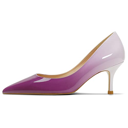 Roimaash Women Pumps Heels 6CM Gradient Colors Size US5.5-11