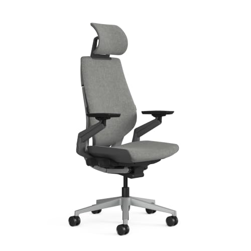 Image of Steelcase Gesture Office Chair - Ergonomic Work Chair with Wheels for Carpet - Comfortable Office Chair - Intuitive-to-Adjust Chairs for Desk - 360-Degree Arms (Otto Iron - HR)