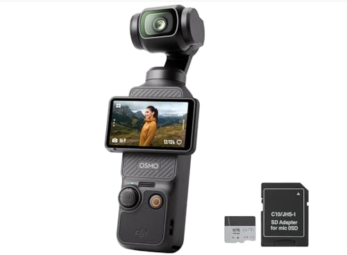 DJI Osmo Pocket 3 – Cámara de Bolsillo 4K,...