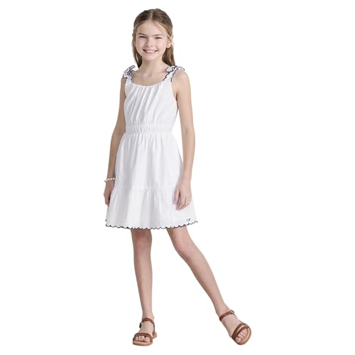 vineyard vines Girls' Poplin Scallop Dress