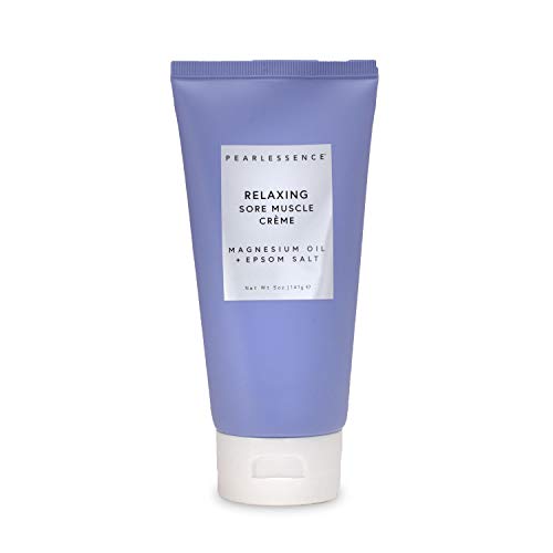 Pearlessence Relaxing Sore Muscle Cramp Cream + Magnesium and Salt | Helps Temporarily Relieve Tightness, Cramps & Pain in Legs | Made in USA & Cruelty Free Pearlessence Relaxing Sore Muscle Cramp Cream + Magnesium and Salt | Helps Temporarily Relieve Tightness, Cramps & Pain in Legs | Made in USA & Cruelty Free