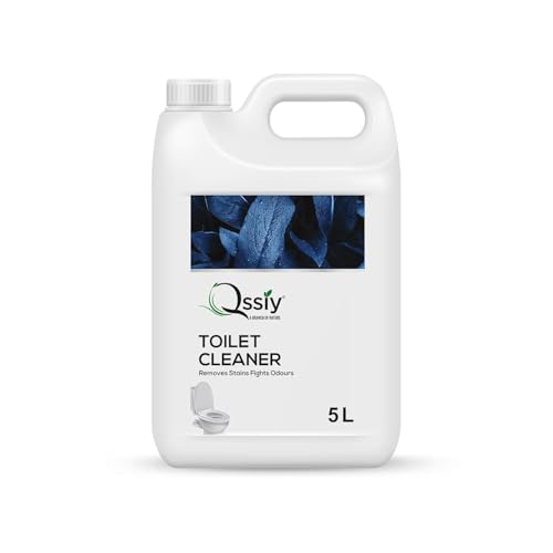 Image of QSSIY Toilet Cleaner Liquid 5L Fresh Scent - Antibacterial Gel for Indian Toilets, Stain & Limescale Remover (5000 ml (Pack of 1))