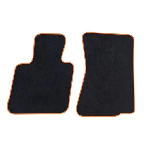 Tapis voiture BMW Z4 E89 orange imperméable et antidérapant pour protection habitacle