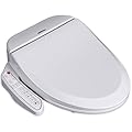 ZMJH A102D Bidet Toilet Seat, Round Smart Unlimited Warm Water, Vortex Wash, Electronic Heated, Warm Air Dryer, Rear and Front Wash, LED Light, Need Electricity (Round)
