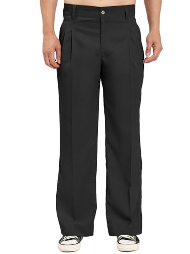 Image of Thevasa Relaxed Fit Korean Pants for Men, Suitable for Casual & Formal Wear, Stylish Baggy Pants for Men, Pleated Pants for Men