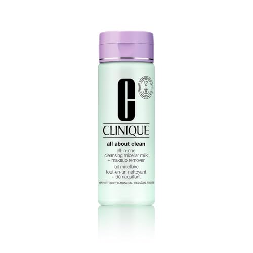 Clinique All About Clean Leche Micelar Limpiadora Todo en Uno + Desmaquillante Tipo I, 200 ml