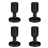 SHOHAYTO Vintage Black Taper Candle Holders Set of 4, Black mini Taper Holders, Candle Stick Holders for Dining Table, Wedding Centerpiece, or Festive Mantel Decor, Christmas Candle Holder