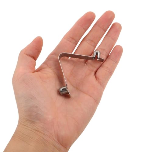Clips de resorte V con doble botón de 8 mm pasadores de acero para bloqueo seguro de postes 4