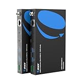 OREI USB 3.2 Over Ethernet HDbaseT Cat6 Extender LAN Upto 330 Feet - Dual Host Extends 2X USB-C/ 2X USB-A Signal Over LAN Ethernet - RS-232, PoC, Supports All Operating System