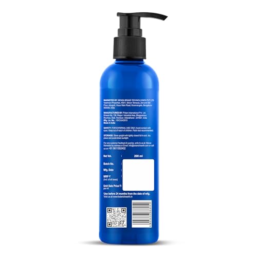 Image of Botanic Hearth Rosemary Mint Shampoo with Peppermint Oil, Jojoba Oil & Collagen | Thickens & Strengthens Hair | Helps Reduce Hairfall | Shampoo for Women and Men | Sulphate & Paraben Free, 200ml