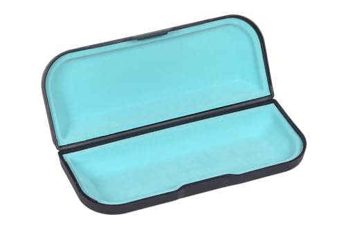Image of VIVID Vision Unisex Adult Lightweight Eyewear specs Case Cover | Protect Eye Glasses | Plastic | Spectacles | Cases | AP-472 (BLSTR) BLACK & SKY BLUE