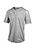 Mizuno Aerolite 2-Button Baseball Jersey, Grey, Large