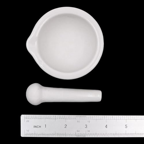 Miniatura 4 de Tiardey Juego De Mortero Y Mortero Pequeño Y Compacto De 8 Cm De Porcelana Para Moler Especias