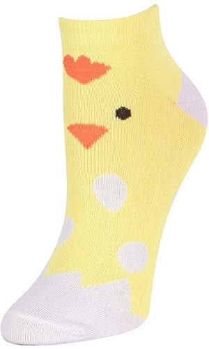 Image of ToBeInStyle Pack of 6 Printed & Solid Low Cut Ankle Socks - Kid's & Adults