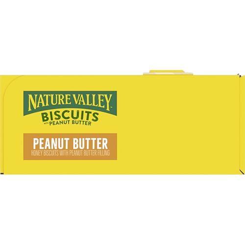 Nature Valley Biscuit Sandwiches, Peanut Butter, Snack Bars, 10 Bars, 13.5 oz