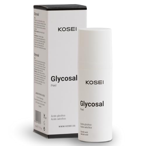 KOSEI | Glycosal Peel | Peeling con Acido Glicolico | Aporta Luminosidad, Piel lisa y un Tono Uniforme | Exfoliante Facial Mujer y Hombre | Combate las Arrugas e Imperfecciones | 50ml