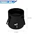 Bittwee 20L 5 Gallon Car Collapsible Bucket with Handle, Outdoor Vehicle Washing Water Folding Container, Leakproof Portable Automotive Wash Basin, Universal for SUV RV Truck (Black)
