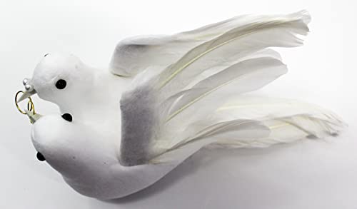 Couple de colombes blancs - 18 cm - Pour mariage