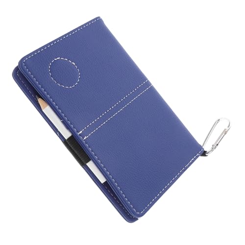 Libreta de puntuación de golf STOBAZA versátil con lápiz y soporte rígido de PU para tarjetas