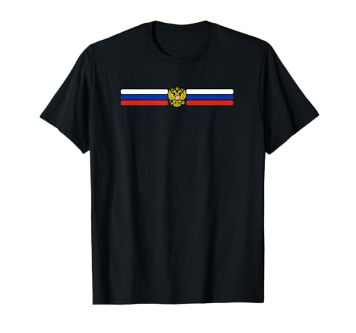 Bandera de águila de la cresta de Rusia Camiseta