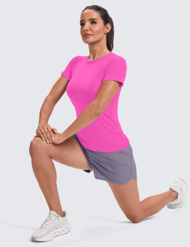 Image of MathCat Seamless Short Sleeve Workout Tops for Women