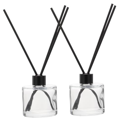 Botellas Difusoras de Aceite Esencial de Vidrio 50ml con 10 Palitos miniatura 1