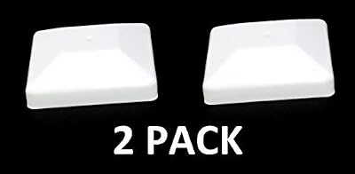 JSP Manufacturing 6X6 White Fence Post Plastic Cap- Pick a Pack (5 5/8 X 5 5/8) Fits 6 x 6 Nominal Fence Posts Wholesale/Bulk Pricing (2)