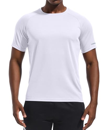 Image of Men's Quick-Dry Sportswear T-Shirts,4 /6 Pack Breathable Moisture Wicking Gym Tops for Training & Workout,Short Sleeve Tees