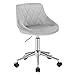 jiji krzesło barowe stołek biurowy biurko kosmetyczka krzesło klubowe aksamitne z regulacją wysokości krzesło obrotowe z kółkami dom biuro oparcie krzesło stołek barowy (kolor: Jasnoszary)
