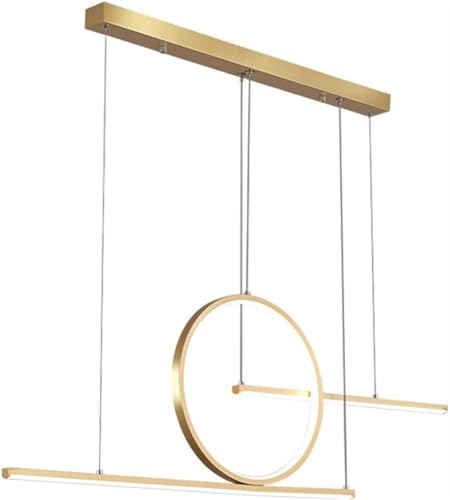 Anneau de lampe suspendue LED linéaire et dimmable pour plafond de salle à manger et salon