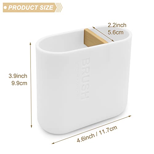 Cerpourt 22-9-1 Toothbrush Holder With Bamboo Divider,Detachable thumb #2