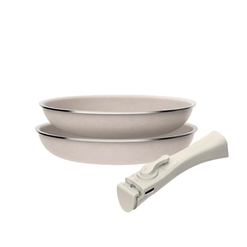Set di 2 padelle Ø24Ø28 cm in alluminio pressato con