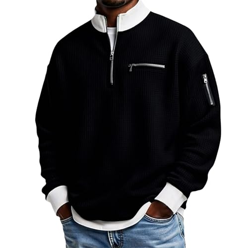 Sweat homme col roulé respirant et confortable pour entraînements