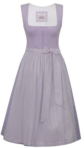 Marjo Dirndl Rimsting 70cm Länge | Cord Mididirndl für Damen | Pastell (DE/NL/SE/PL Numerisch 36 Regular Regular Flieder/lila)