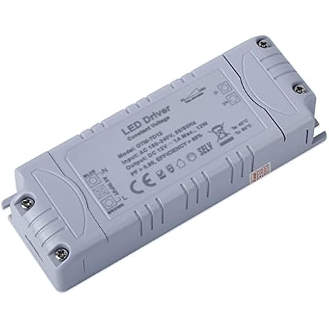 VARICART LED Driver 12V 12W Dimmable TRIAC LED Transformer 240V to 12V DC 1A, Constant Voltage Power Supply Adaptor, Low Voltage Transformers for LED Strip Lights Cabinet Lights G4 MR11 MR16 Bulbs Cover