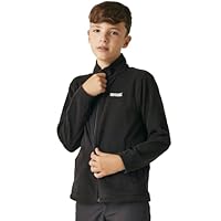 Regatta Unisex Kinder King Ii' Lightweight Full Zip Fleece, Schwarz/Schwarz