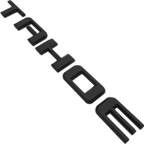 Image of 3pack Emblem 3D Letters Badge Compatible with Tahoe 2019-2026 Gloss Black