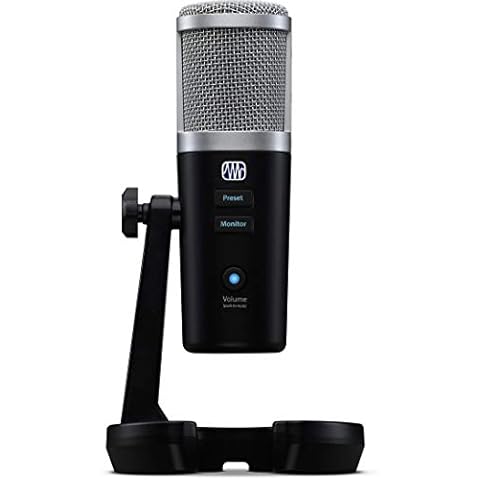 PreSonus Revelator USB Condenser Microphone with software bundle for podcasting, recording, streaming, with built-in voice effects and loopback mixer for gaming, interviews over Skype, Discord, Zoom Cover