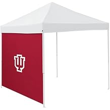 Logo Brands NCAA Indiana Hoosiers 9x9 Canopy Side Panel Team Colors, Privacy & Weather Shelter
