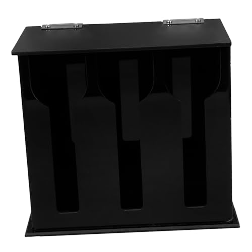 DECOMELODY アクリル製スプーン収納ケース 仕切りカトラリーオーガナイザー 軽量耐久キッチン用品 シンプルデザインで使いやすい食器整理ボッ