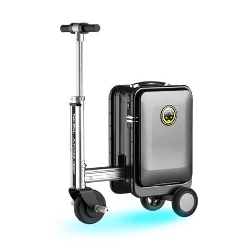 Airwheel SE3SL Valise Intelligente motorisée Noire - 20L, Poids Plus Léger de 6.8 kg - Valise Mobile pour Voyage sans Effort avec Batterie Amovible...