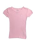 Hergestellt in Peru Ralph Lauren Polo Mädchen Crewneck T-Shirt - Pink - XL