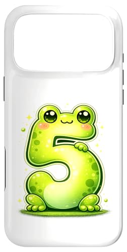 I'm 5 Cute Frog Kids 5�� �a�����p�[�e�B�[ �X�}�z�P�[�X iPhone 17 Pro Max �p