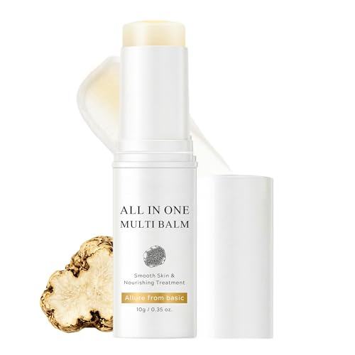 White Truffle Double Serum All-In-One Multi Balm - Multi Balm Stick for Elasticity & Fine Lines Moisture Under Eye Balm Glowy Finish Serum Stick with Vitamin C & Collagen Sensitive Skin Care