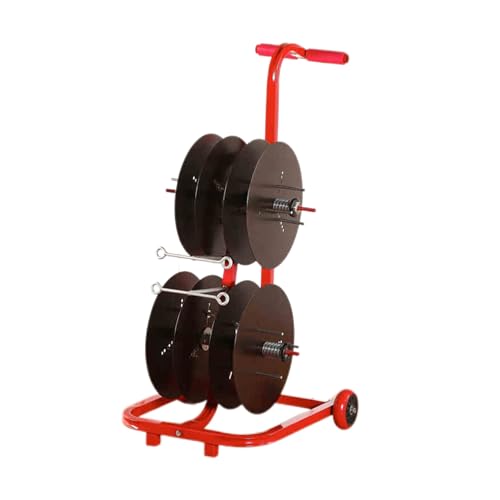 Support pour bobines de fil et rangement de câbles mobile 4 à 8 rouleaux - 2