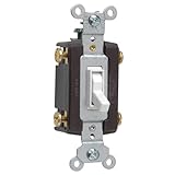 Legrand - Pass & Seymour 664WGCC12 Four Way Toggle Grounding Switch 15-Amp 120-volt, White
