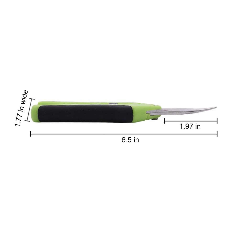Rosen Pflanzenschere,Gebogene Klinge,Trimmerschere Bypass,Microtip Gartenschere,Hand Gartenschere,Blumenschere,Ernteschere,Zweigschere,Leseschere,Astschere,Rosenschere,1PC,Kiuiom