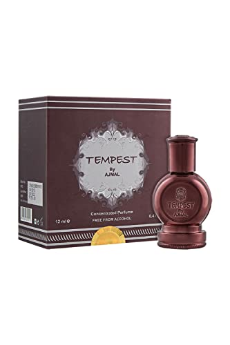 Ajmal Tempest Concentrated Perfume Oil Floral Alcohol-free Attar 12ml for Unisex and Sacred Love Deodorant Floral Musky Fragrance 200ml for Women FREE - Image 3